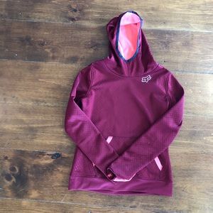 Fox racing hoodie.